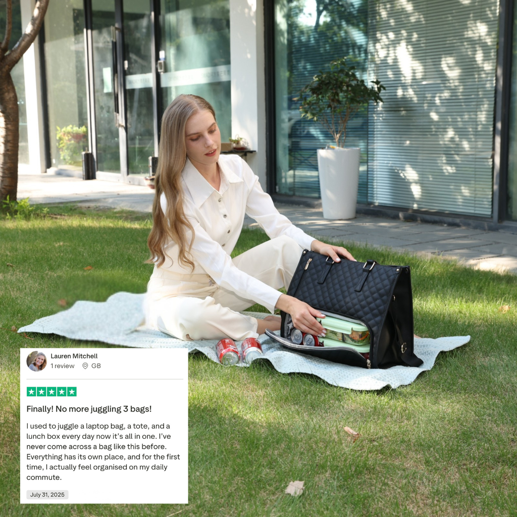 Versatile 3-in-1 Convertible Totebag: Stylish, Waterproof, and Organized